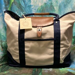CUTTER & BUCK Blue and White Tote Bag. NWT
